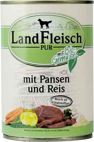 Landfleisch Pansen + Reis